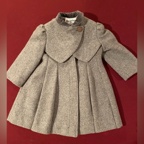 Rothschild Girls 4 Gray Wool Dress Coat - Picture 1 of 7